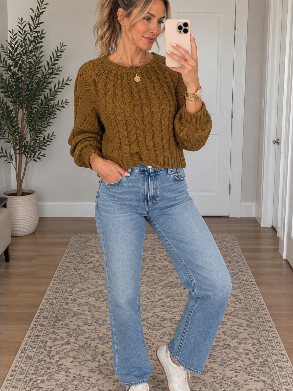 Free People Sandre Pullover Sweater – Mustard – XS NWOT
